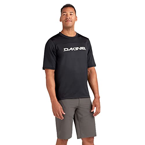 Dakine Mens Syncline Short Sleeve Mountain Biking Jersey, Black, XX-Large