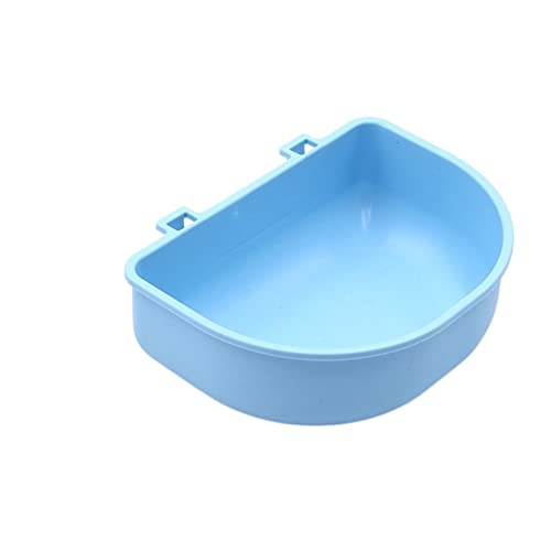 FUUIE Bowls for Food and Water Hanging Bowl Fixed Food Bowl Pet Bowl (Color : Blue, Size : 14.2cm)