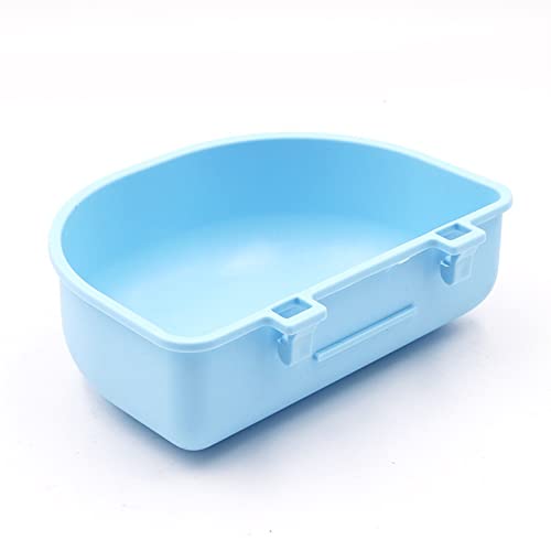 FUUIE Bowls for Food and Water Hanging Bowl Fixed Food Bowl Pet Bowl (Color : Blue, Size : 14.2cm)
