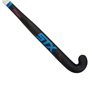 stx adult rx 901 field hockey stick, black/blue/pink, 36.5 inches