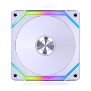 Lian Li UNI Fan SL V2 RGB Revolutionized Daisy-Chain ARGB Fan 120mm Triple Pack White SL120V2-3W