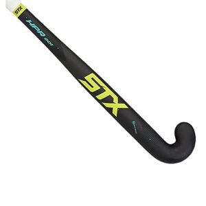 stx adult hpr 901 field hockey stick, black/yellow/teal, 36.5 inches