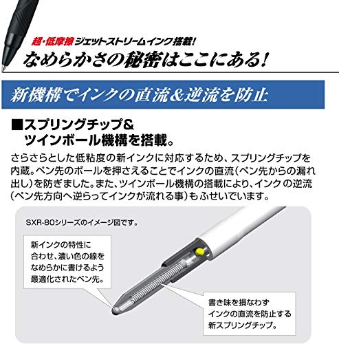 uni Jetstream Multi Pen 4 and 1, 0.5mm Ballpoint Pen (Black, Red, Blue, Green) and 0.5mm Mechanical Pencil, Lemon Yellow (MSXE5100005.28)