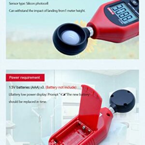 UNI-T UT383 Digital Illuminance Meter 0-199900 Lux (0-18,500 FC) Illuminance Measurement Applicable to illuminance Monitoring and Measurement in The Construction of Street Lamps and Other Industries.