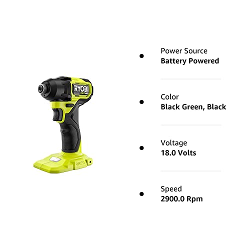 Ryobi ONE+ HP 18V Cordless Compact Brushless 1/4" Impact Driver PSBID01 (TOOL ONLY- Battery and Charger NOT included)