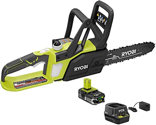 Ryobi P547 10 in. ONE+ 18-Volt Lithium+ Cordless Chainsaw Kit