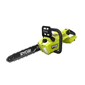 RYOBI 40-Volt HP Brushless 14 in. Electric Cordless Chainsaw (Tool Only) RY405010 (Bulk Packaged), black,yellow