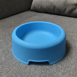 FUUIE Bowls for Food and Water Portable Pet Dog Cat Round Bowl Resin Basic Food Pet Dish and Water Feeder for Dogs and Cats Easy to Clean Pet Product (Color : Blue)