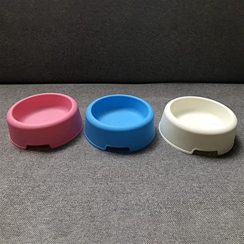 FUUIE Bowls for Food and Water Portable Pet Dog Cat Round Bowl Resin Basic Food Pet Dish and Water Feeder for Dogs and Cats Easy to Clean Pet Product (Color : Blue)