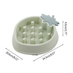 FUUIE Bowls for Food and Water Slow-Eating Pet Bowl Anti-swallowing Anti-Skid Pet Bowl (Color : Blue)