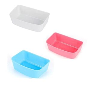 FUUIE Bowls for Food and Water Special Portable Food Hanging Bowl for Pets (Color : Blue, Size : Small)