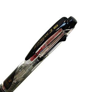 uni Ballpoint Pen Jetstream 3 Color Black, Red, Blue Ink 1.0mm, Transparent (SXE340010.T)