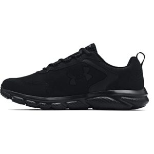 under armour men’s charged assert 9, black (002)/black, 12 x-wide us