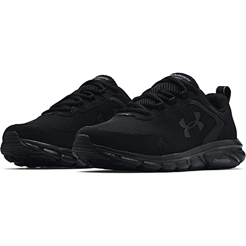 Under Armour Men's Charged Assert 9, Black (002)/Black, 12 X-Wide US