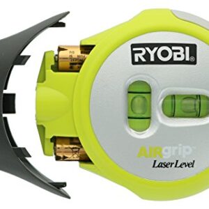 Ryobi ELL1002 Air Grip Compact Laser Level with Tripod Mounting and Corner Rounding Capability (AAA Batteries Included)