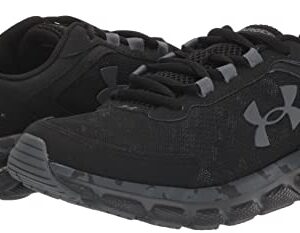 Under Armour Men's Charged Assert 9 Camo Sneaker, Black (001)/Black, 9.5