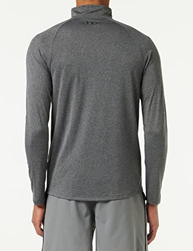 Under Armour Men's Tech 2.0 1/2 Zip-Up Long Sleeve T-Shirt , Carbon Heather (090)/Charcoal , 3X-Large Tall