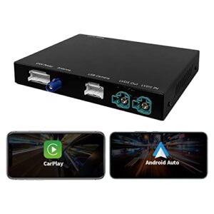 road top wireless carplay retrofit kit decoder for bmw nbt system 3 4 5 6 7 series x1 x3 x4 x5 x6 2012-2016, support ios 13 14, android auto, airplay, mirroring, rear view, usb drive, firmware upgrade