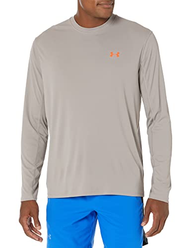 Under Armour Men's Standard Iso-Chill Hook T-Shirt, (294) Pewter / / Papaya, Medium