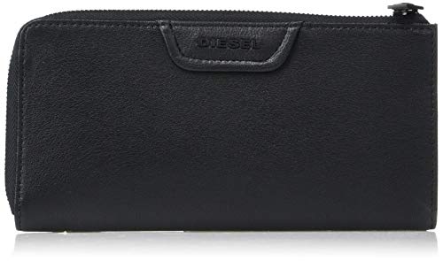 Diesel Men's CLIN L-24 Zip-Wallet, Black, UNI