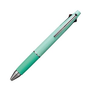 uni jetstream multi pen 4 and 1, 0.5mm ballpoint pen (black, red, blue, green) and 0.5mm mechanical pencil, pale green (msxe5100005.52)