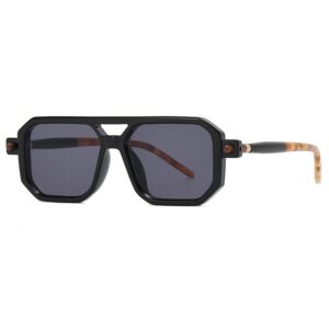 sunray polarized premium sunglasses for men women, anti glare, 100% uv blocking, durable protection sunglasses (black)