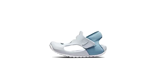 Nike Little Kid's Preschool Sunray Protect 3 Sandals Aura/White-Worn Blue (DH9462 401) - 3