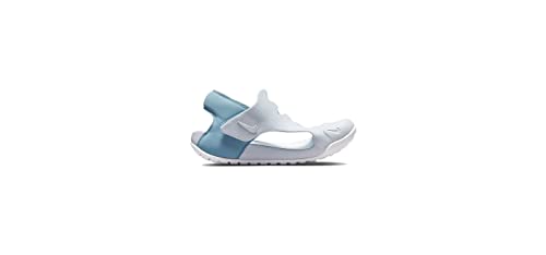 Nike Little Kid's Preschool Sunray Protect 3 Sandals Aura/White-Worn Blue (DH9462 401) - 3