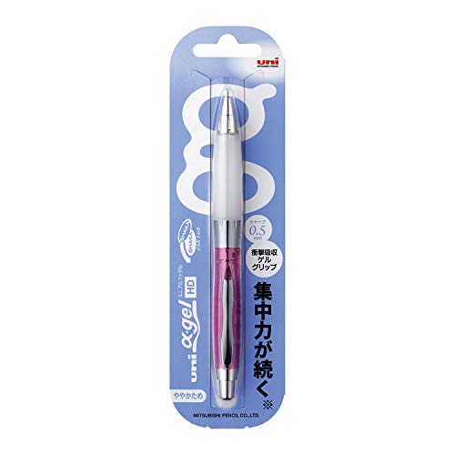 uni Alpha-Gel Shaker Mechanical Pencil with Slightly Firm Grip 0.5mm, Chrome Pink (M5618GG1PC.13)