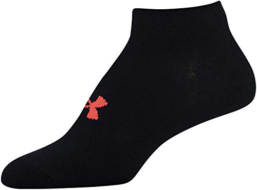 Under Armour Women's Essential Lightweight Low Cut Socks, 6-Pairs , Black , Medium