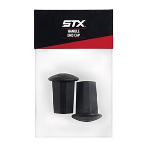 stx men’s 1 inch deluxe lacrosse stick end cap – 2-pack black and orange