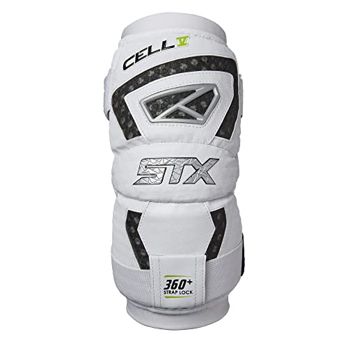 STX mens SPORTING_GOODS Lacrosse Arm Pads, White, X-Large US