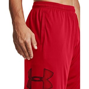 Under Armour mens Tech Graphic Shorts , Red (601)/Black , X-Large