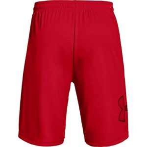 Under Armour mens Tech Graphic Shorts , Red (601)/Black , X-Large