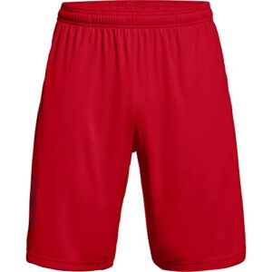 Under Armour mens Tech Graphic Shorts , Red (601)/Black , X-Large