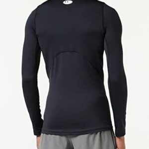 Under Armour mens ColdGear Armour Fitted Crew , Black (001)/White , Large