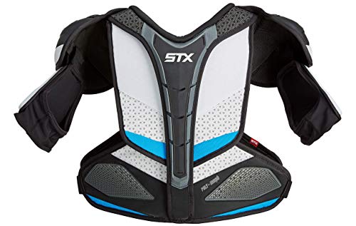 STX Ice Hockey Surgeon RX3 Senior Shoulder Pad, Small, White/Blue