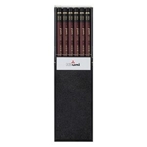 uni hi wooden pencil – 10b – box of 12 (hu10b)