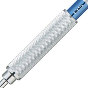 uni Shift Pipe Lock Drafting 0.5mm Pencil, Silver Body with Blue Accent (M51010.26)