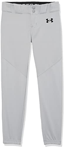 Under Armour boys Utility Baseball Closed Pants, (080) Baseball Gray Black, X-Small