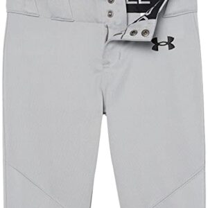 Under Armour boys Utility Baseball Closed Pants, (080) Baseball Gray Black, X-Small