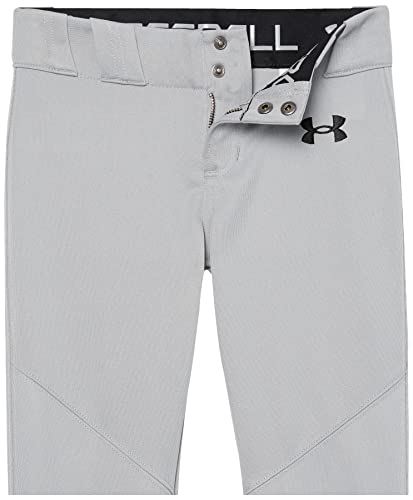 Under Armour boys Utility Baseball Closed Pants, (080) Baseball Gray Black, X-Small