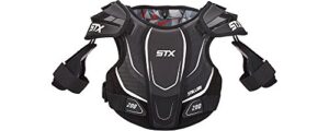 stx lacrosse stallion 200 shoulder pad, black, large