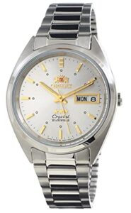 orient tristar mens classical automatic sunray silver dial watch ab00005w