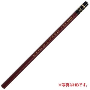 uni Hi Wooden Pencil - HB - Box of 12 (HUHB), brown