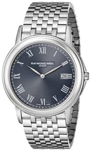 raymond weil men’s 5466-st-00608 “tradition” stainless steel watch