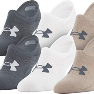 Under Armour Women's Breathe Lite Ultra Low Socks, Multipairs , Blush Beige Assorted (6-Pairs) , Medium