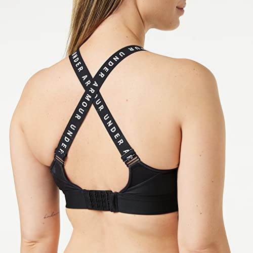 Under Armour Women's Limitless High Sports Bra , Black (001)/White , Small