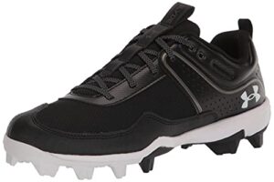 under armour women’s glyde rm softball shoe, black (001)/black, 8.5