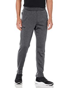 under armour mens armourfleece twist tapered leg pant , (012) pitch gray / / black , large